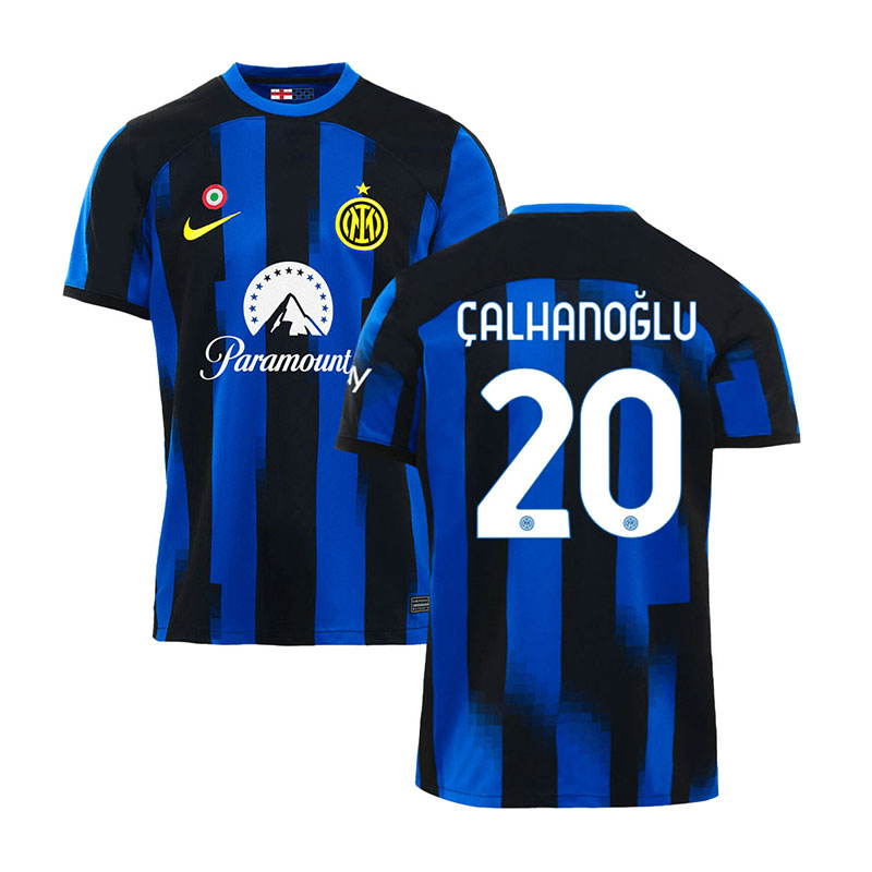 2023-2024 Inter Milan CALHANOGLU #20 Home Soccer Jersey - Love Soccer ...